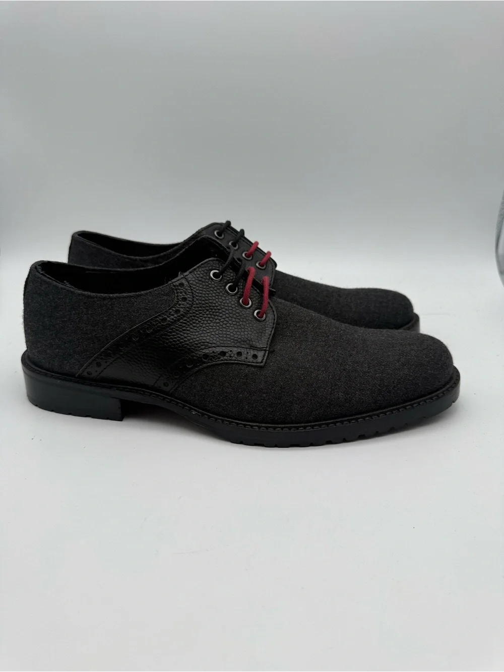 BRAND NEW Ben Sherman Pablo Wool Grey/Black Oxford Shoes Men’s Size 9